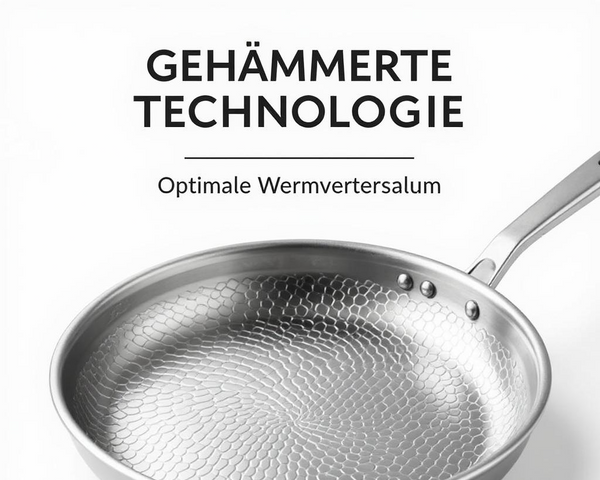 Bratpfanne mit Titanbeschichtung – Langlebige Qualität für alle Herdarten | Induktionsgeeignet | PFOA- & PFAS-frei